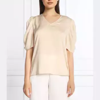 Блузка стандартного кроя Dkny, бежевый