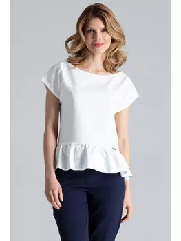 Блузка стандартного кроя Figlfigl, экрю