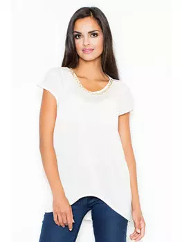 Блузка стандартного кроя Figlfigl, экрю