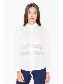 Блузка стандартного кроя Figlfigl, экрю
