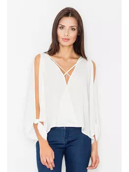 Блузка стандартного кроя Figlfigl, экрю