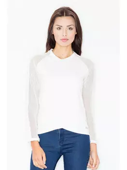 Блузка стандартного кроя Figlfigl, экрю