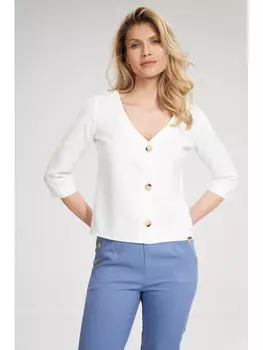 Блузка стандартного кроя Figlfigl, белый