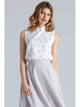 Блузка стандартного кроя Figlfigl, белый