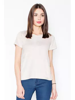 Блузка стандартного кроя Figlfigl, бежевый