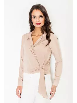 Блузка стандартного кроя Figlfigl, бежевый