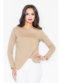 Блузка стандартного кроя Figlfigl, бежевый