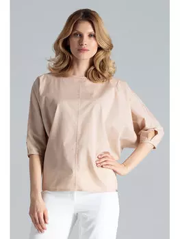 Блузка стандартного кроя Figlfigl, бежевый