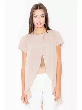 Блузка стандартного кроя Figlfigl, бежевый