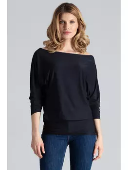 Блузка стандартного кроя Figlfigl, черный