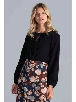 Блузка стандартного кроя Figlfigl, черный