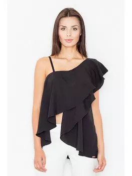 Блузка стандартного кроя Figlfigl, черный