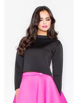 Блузка стандартного кроя Figlfigl, черный