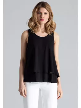 Блузка стандартного кроя Figlfigl, черный