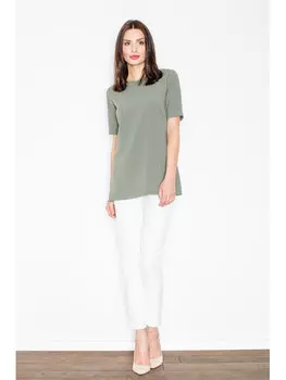 Блузка стандартного кроя Figlfigl, хаки