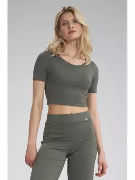 Блузка стандартного кроя Figlfigl, хаки