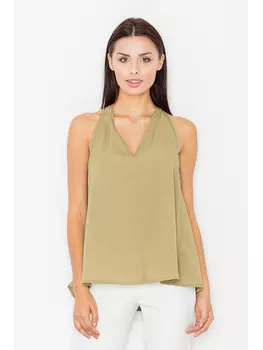 Блузка стандартного кроя Figlfigl, хаки