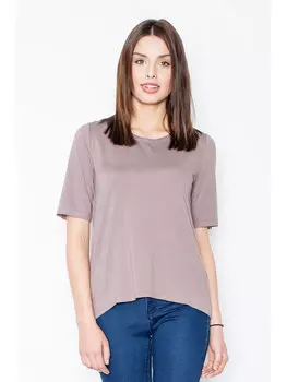 Блузка стандартного кроя Figlfigl, коричневый