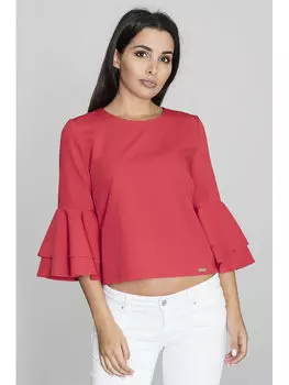 Блузка стандартного кроя Figlfigl, красный