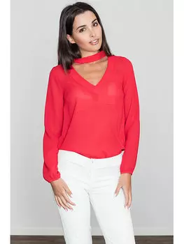 Блузка стандартного кроя Figlfigl, красный