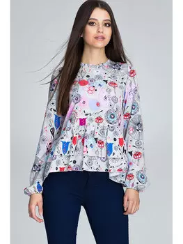 Блузка стандартного кроя Figlfigl, мультиколор