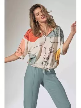 Блузка стандартного кроя Figlfigl, мультиколор