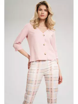 Блузка стандартного кроя Figlfigl, розовый