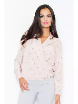 Блузка стандартного кроя Figlfigl, розовый