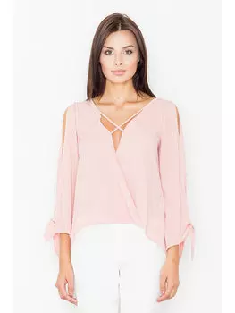 Блузка стандартного кроя Figlfigl, розовый