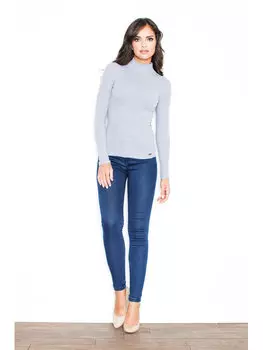 Блузка стандартного кроя Figlfigl, серый