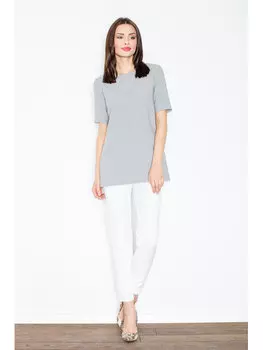 Блузка стандартного кроя Figlfigl, серый