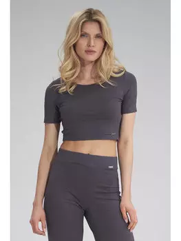 Блузка стандартного кроя Figlfigl, серый