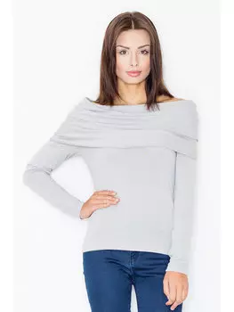 Блузка стандартного кроя Figlfigl, серый