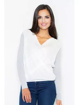 Блузка стандартного кроя Figlfigl, серый