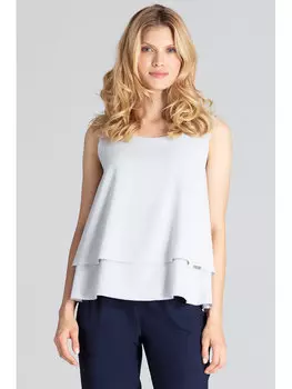 Блузка стандартного кроя Figlfigl, серый