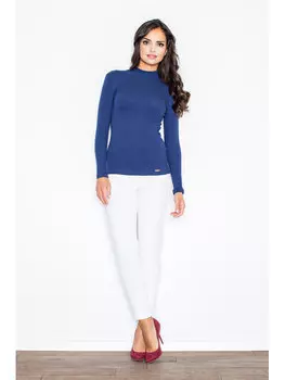 Блузка стандартного кроя Figlfigl, синий