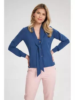 Блузка стандартного кроя Figlfigl, синий