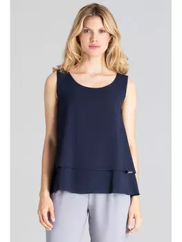 Блузка стандартного кроя Figlfigl, синий