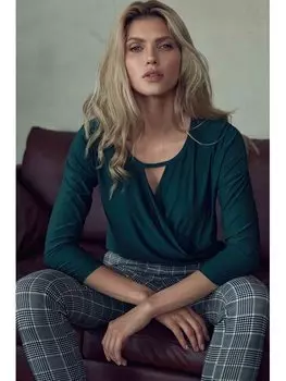 Блузка стандартного кроя Figlfigl, зеленый