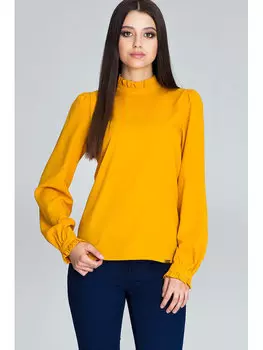 Блузка стандартного кроя Figlfigl, желтый