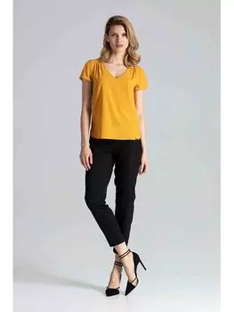 Блузка стандартного кроя Figlfigl, желтый