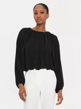 Блузка стандартного кроя Kontatto, черный