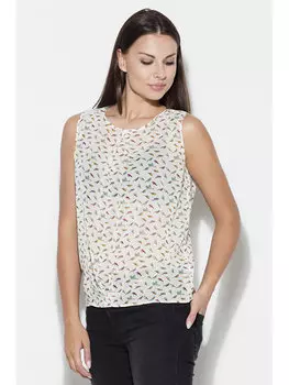 Блузка стандартного кроя Lenitif, экрю