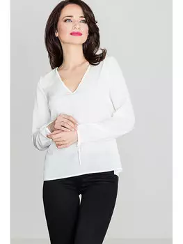 Блузка стандартного кроя Lenitif, экрю