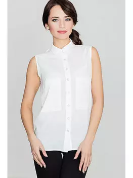 Блузка стандартного кроя Lenitif, экрю