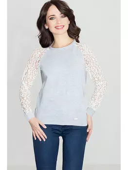 Блузка стандартного кроя Lenitif, экрю