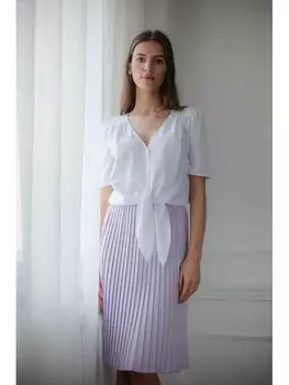 Блузка стандартного кроя Lenitif, белый