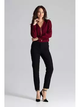 Блузка стандартного кроя Lenitif, бургундия