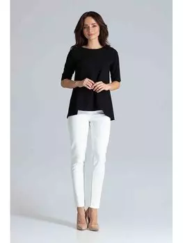 Блузка стандартного кроя Lenitif, черный