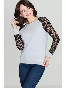 Блузка стандартного кроя Lenitif, черный